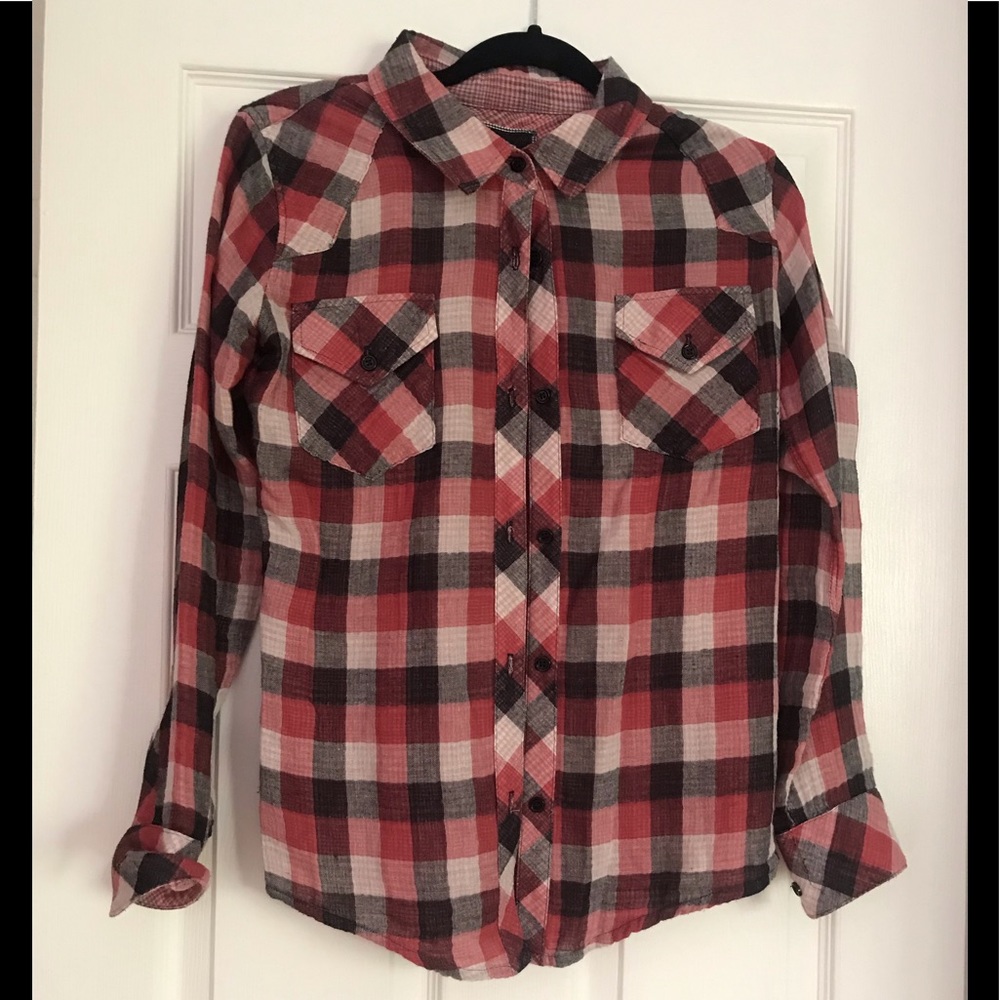 Rails Cotton Plaid Shirt S